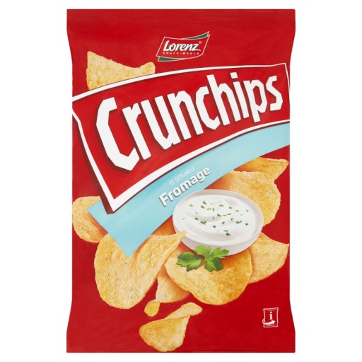 Crunchips Zemiakové lupienky s príchuťou tvarohu 140g