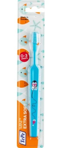 Mäkká mini zubná kefka pre deti 0-3 Mini x-soft TePe 1 kus