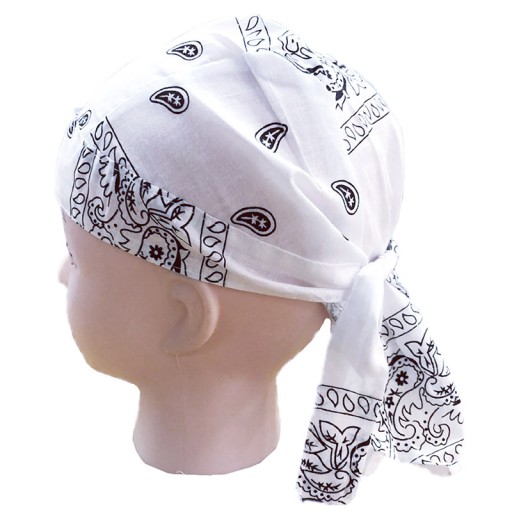 BANDAMSCARF, BANDANASCARF, WHITE