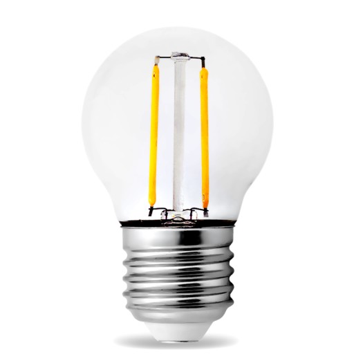 LED žiarovka E27 Filament 2W Edison G45 BALL 4000K dekoratívna loftová girlanda