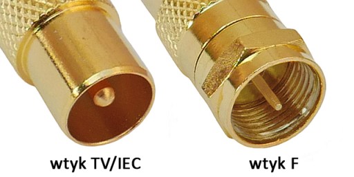 RF anténny adaptér F/wt-TV/wt HQ GOLD 75Ohm