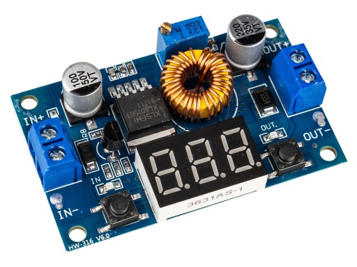 STEP-DOWN XL4015 5A prevodník 75W + voltmeter