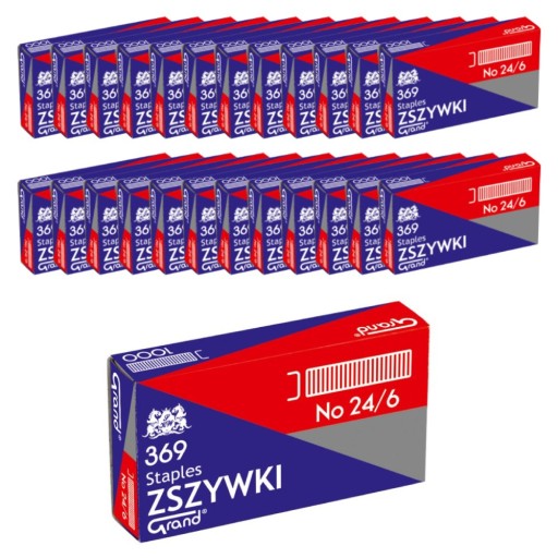 Sponky 24/6 GRAND 10 000 kusov, pozink