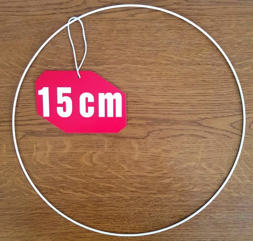 Prsteň lapač snov BIELY 15 cm