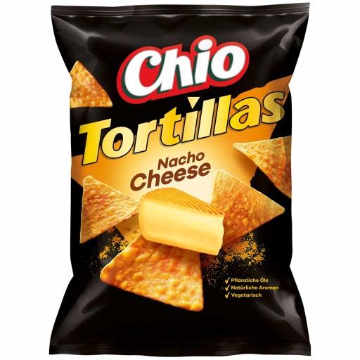 Chio tortillas Nacho syrový syr Kukuričné lupienky Nachos 110g