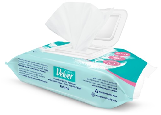 Intima zvlhčený vlhčený osviežujúci toaletný papier 48 ks.
