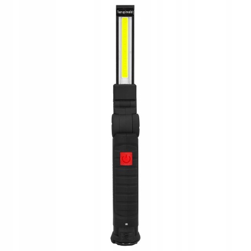 Dobíjacia LED dielenská baterka s COB magnetom, funkčné USB 5v1