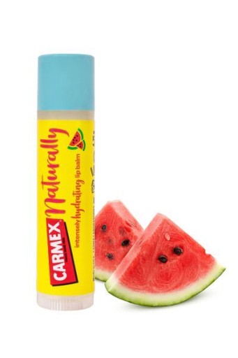 Carmex Naturally - balzam na pery s príchuťou vodného melónu (4,25 g)
