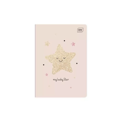 NOTEBOOK A5/32 GRID INTERDRUK GLITTER