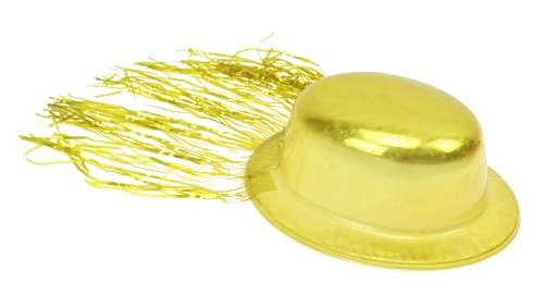 Plesová čiapka s vlasmi Bowler Hat FARBY