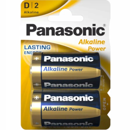 Alkalické batérie PANASONIC LR20 alkalické x2 ks