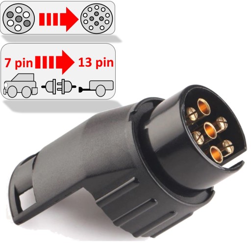 Zásuvka adaptéra Redukčný háčik 7/13 PIN adaptér
