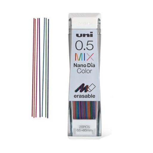 UNI grafity 0,5mm Colorful MIX 20 kusov