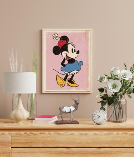 Retro plagát Minnie Mouse 40x50 cm
