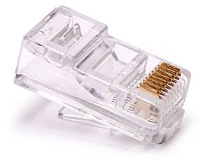 8P8C zástrčky, RJ45 UTP 5e svorky, pre drôt, 10 ks