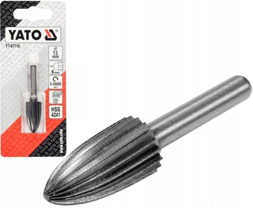 YATO FRÉZA PILNÍK KOVOVÝ 13mm KUŽEĽ