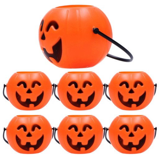 DEKORATÍVNE TEKVICE KONTAJNER VEDRO SLADKÝ HALLOWEEN
