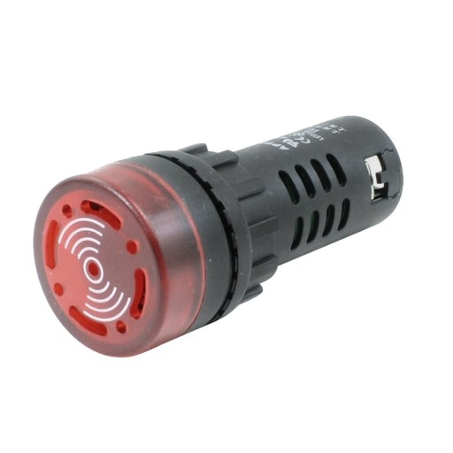 22mm LED indikátor s 12V DC bzučiakom