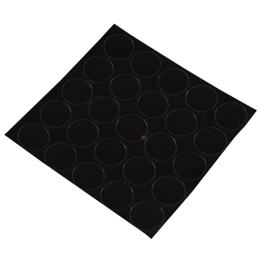 Samolepiace krytky fi 14mm 325 hladké čierne