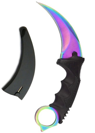 INDONESIA KARAMBIT Nôž RAINBOW CAW CSGO 19 cm