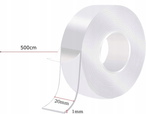 NANO TAPE obojstranná páska, pevná a opakovane použiteľná