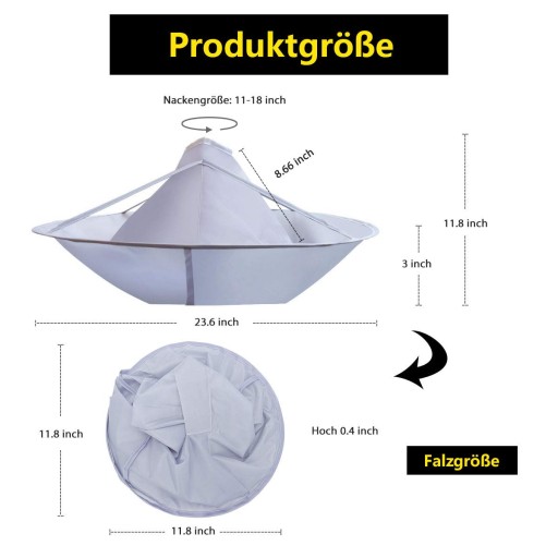 Kadernícky plášť 70 cm skladací dáždnik