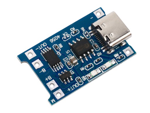 NABÍJAČKA Li-Ion Li-Poly 18650 TP4056 USB-C 1A ZAB