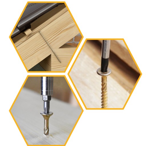 TESÁRSKE SKRUTKY DO DREVA 3,5x35 TAPERED TORX 500ks WKCS-35035 KLIMAS