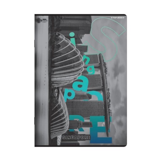 Top2000 notebook s mäkkým krytom Line A5 60K