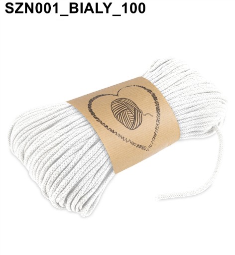 Bavlnená šnúra pre Macrame Bavlna 100m 5mm