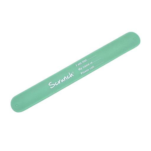 Scrunch informačný náramok - Mint