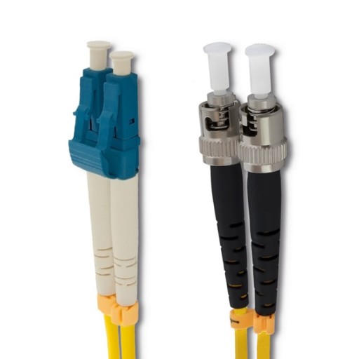 Qoltec prepojovací kábel z optických vlákien LC/UPC - ST/UPC | Singlemode | 9/125 | 1 m