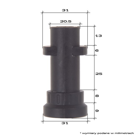 BAYONET redukcia pre Karcher K konektor redukcie adaptéra bajonetu 1/4 F