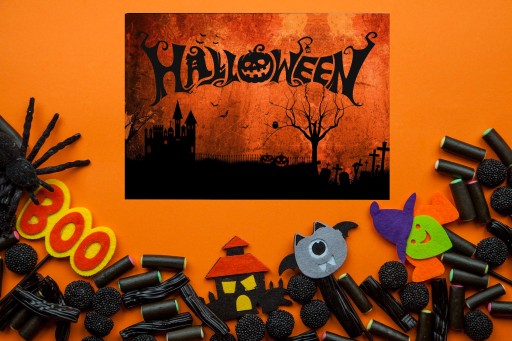 HALLOWEENSKÝ BANNER PLAGÁT Vzor Oracle