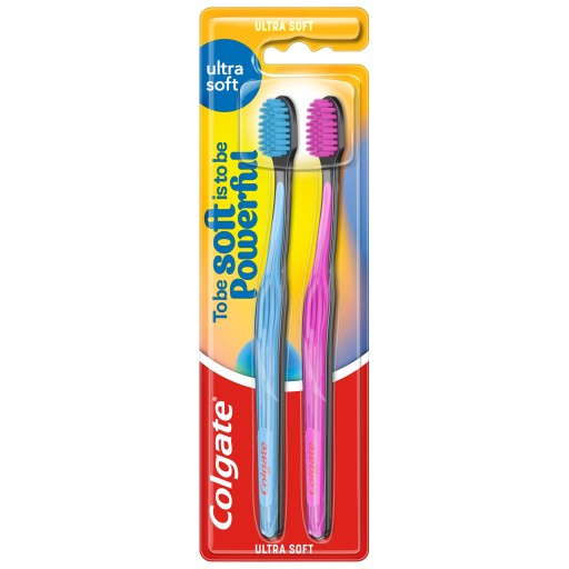 Zubná kefka COLGATE Ultra Soft 2 kusy + ZADARMO
