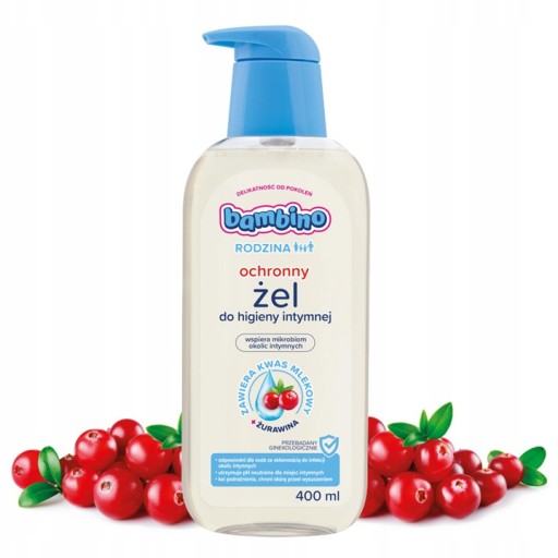 BAMBINO FAMILY Cranberry gél na intímnu hygienu