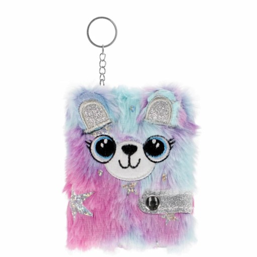 NOTEBOOK PLYŠOVÝ NOTEBOOK HAIRY MAN KEYRING DIÁR MINI EARS