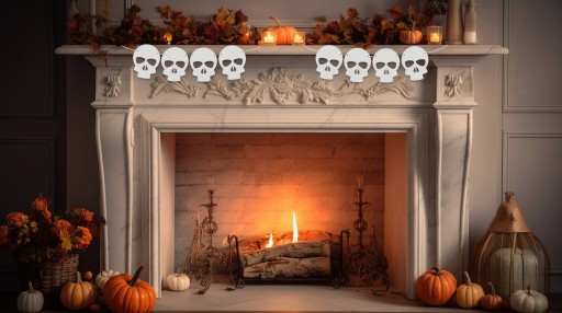 Dekoratívna girlanda na halloweenske ozdoby