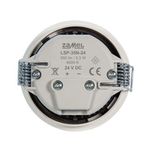KONEKTO okrúhly biely LED rám LSR-BO-X1 ZAMEL ledix