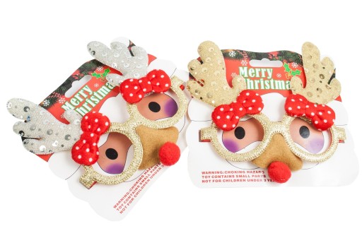 OKULIARE RUDOLF DEER SOBIE, VIANOČNÉ FLITRE + NOS