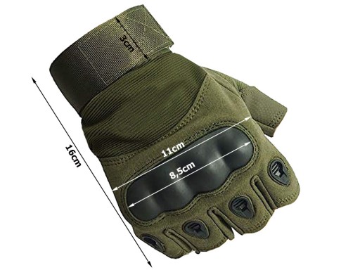 Bezprsté taktické rukavice Military Survival XL