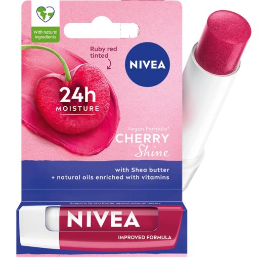 Rúž NIVEA CARE Cherry Shine