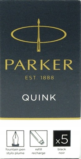 Náboje PARKER (5 kusov) čierna 1950382