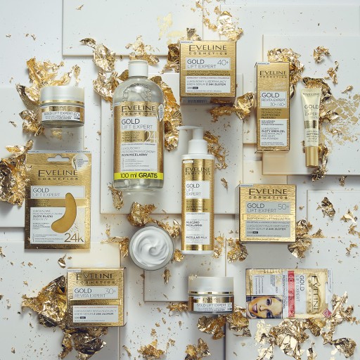 Krém-sérum Eveline Cosmetics Gold Lift Expert 40+