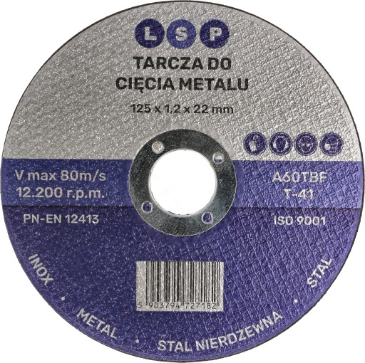 Kotúčové rezacie kotúče na kov 125 INOX NEREZ INOX 10 kusov