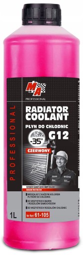 KVAPALINA MÔJ AUTO RADIÁTOR G12 ČERVENÁ - 1L