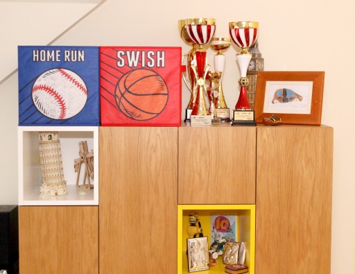 KOŠÍK KONTAJNER NA HRAČKY HOME RUN 30x30x30 cm