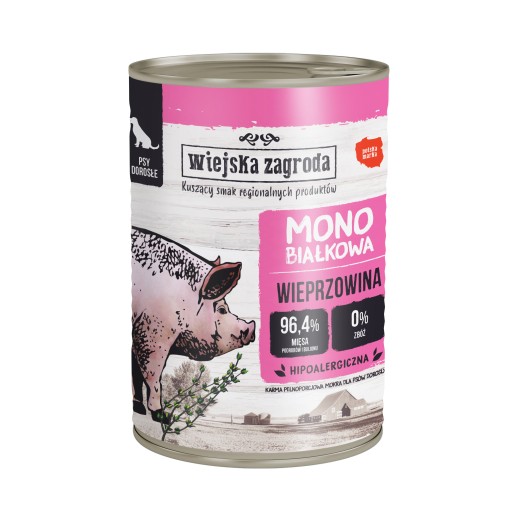 Wiejska Zagroda krmivo MONO Bravčové mäso 400g