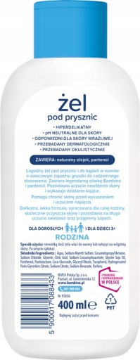 BAMBINO FAMILY Hruškový sprchový gél 400 ml