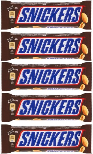 Tyčinka s karamelom a orieškami Snickers 50g x 5 ks